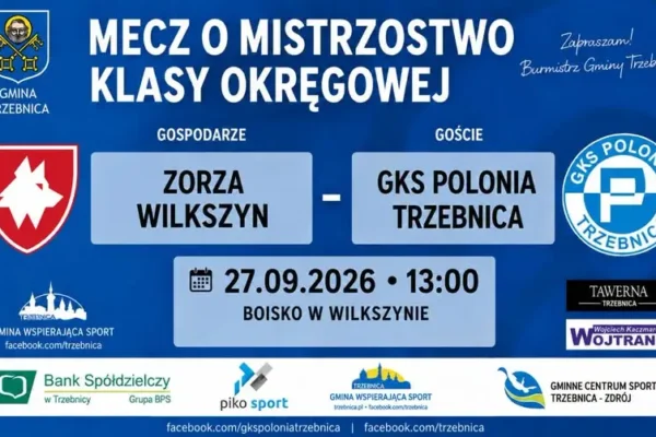 Polonia Trzebnica jedzie do Wilkszyna po kolejne punkty w Klasie Okręgowej