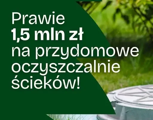 Gmina Oborniki Śląskie pozyskała 1,5 mln zł na 56 przydomowych oczyszczalni ścieków