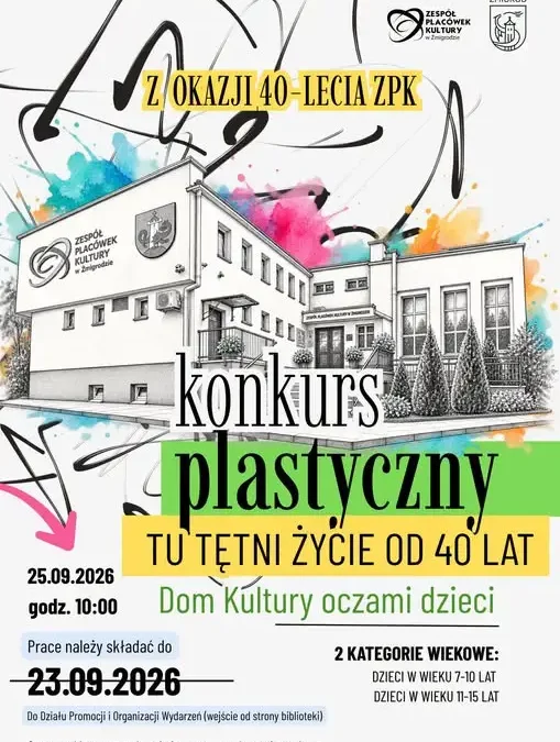 Żmigród: przedłużony termin konkursu plastycznego „Tu tętnij życie od 40 lat”