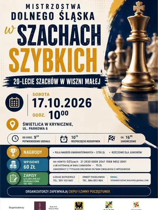Mistrzostwa Dolnego Śląska w szachach szybkich – Kryniczno, 17 października