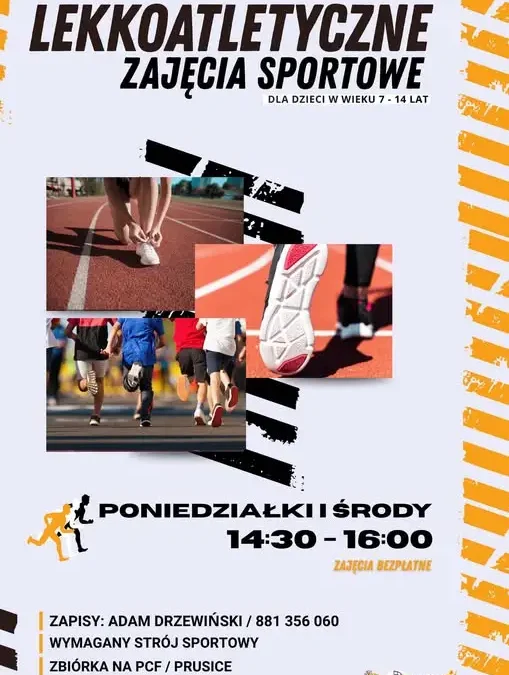 Bezpłatne zajęcia lekkoatletyczne dla dzieci w Prusicach