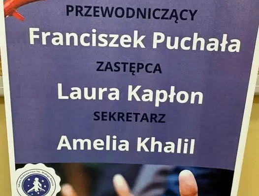 Nowy Samorząd Uczniowski wybrany – Franciszek Puchała przewodniczącym