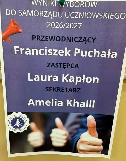 Nowy Samorząd Uczniowski wybrany – Franciszek Puchała przewodniczącym