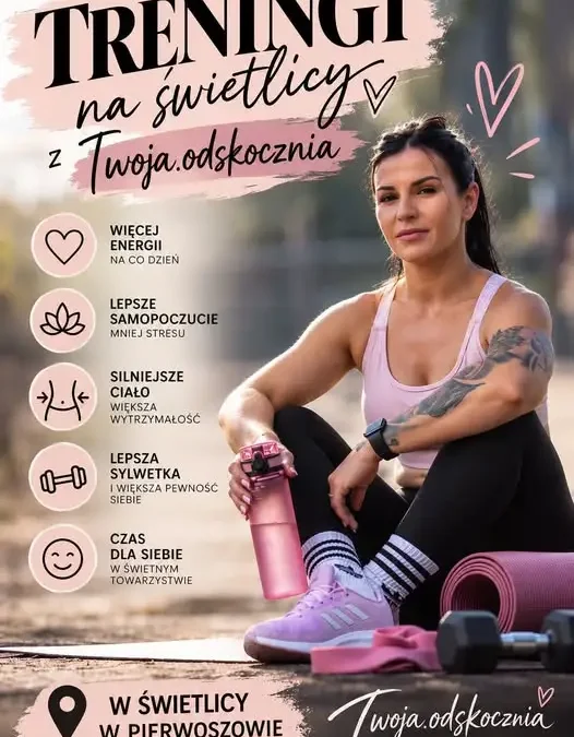 Treningi i zajęcia kulinarne dla mam w świetlicy w Pierwoszowie
