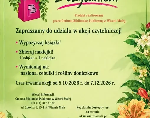 Nowa akcja czytelnicza „Przesadzamy z czytaniem” – łącz pasję do książek z miłością do natury