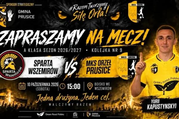 Derby Gminy Prusice: Sparta Wszemirów kontra MKS Orzeł Prusice