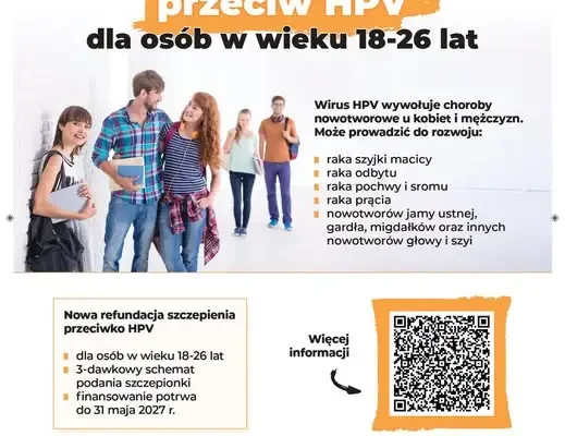 Gmina Prusice: bezpłatne szczepienia przeciw HPV dla osób 18–26 lat