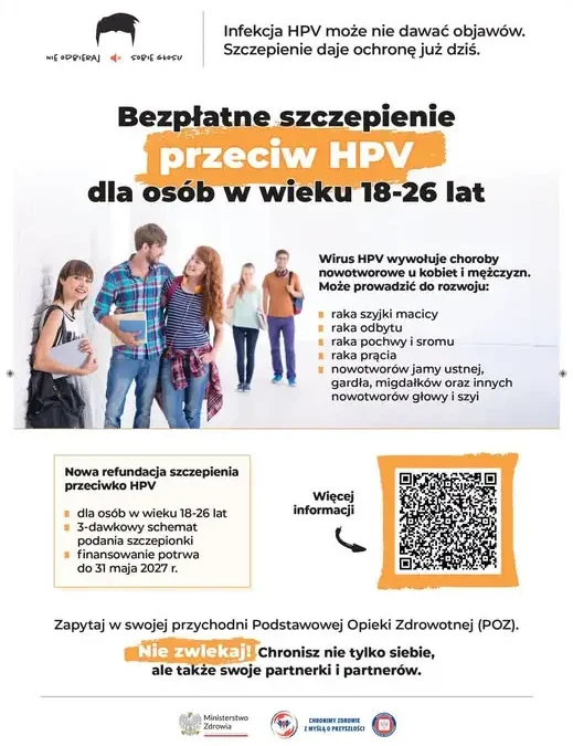 Gmina Prusice: bezpłatne szczepienia przeciw HPV dla osób 18–26 lat