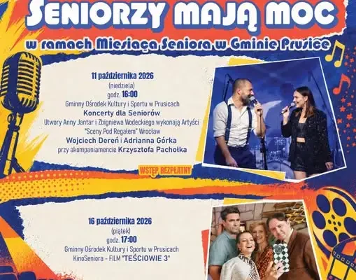 Miesiąc Seniora w Gminie Prusice – koncert i kino dla mieszkańców
