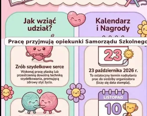 Konkurs szydełkowy „Czytamy z Sercem” – szkoły mogą zgłaszać prace do 23 października
