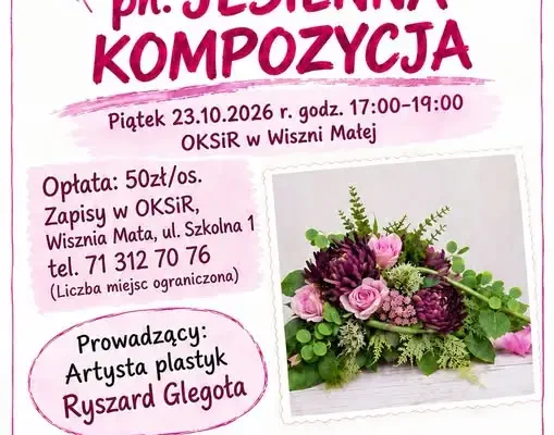 Warsztaty „Jesienna Kompozycja” w Wiszni Małej – zapisy trwają