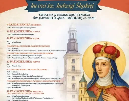 Trzebnica: Odpust ku czci św. Jadwigi Śląskiej już 16–18 października
