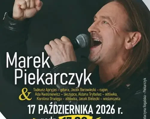 Zmiana godziny koncertu Marka Piekarczyka w Zawoni