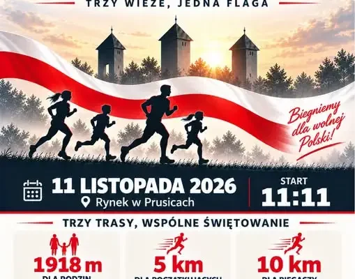 Prusice zapraszają na Bieg Niepodległości – zapisy już otwarte