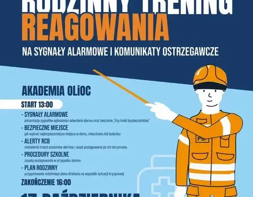 Trzebnica: Rodzinny Trening Reagowania na sygnały alarmowe już 17 października