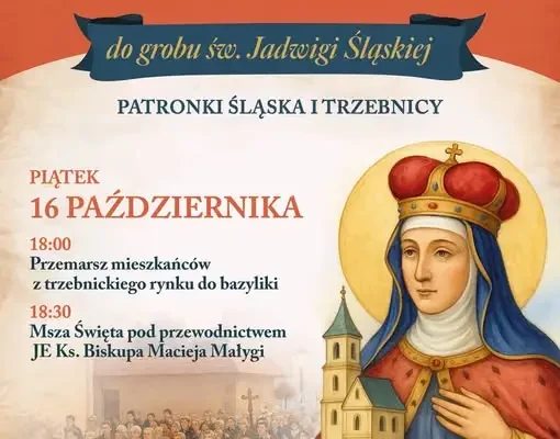 Pielgrzymka Trzebniczan do Grobu św. Jadwigi – dziś o 18:00 z Rynku