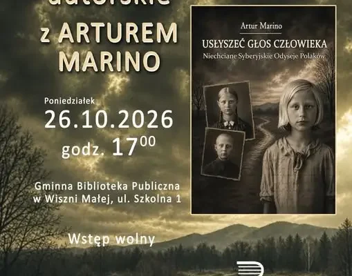 Spotkanie autorskie z Arturem Marino w Gminnej Bibliotece Publicznej w Wiszni Małej