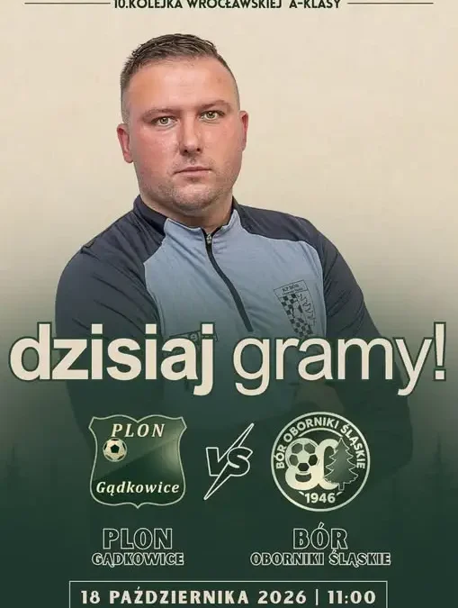 Mecz 10. kolejki wrocławskiej A-klasy: Plon Suas kontra rywale z Gądkowic