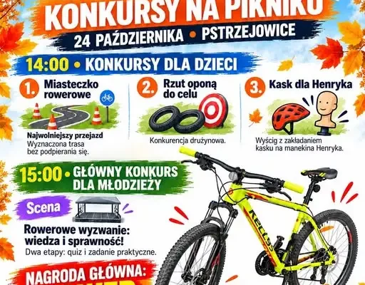 Pstrzejowice: w sobotę otwarcie Cyklostrady Trasa Kamienna z piknikiem i konkursami