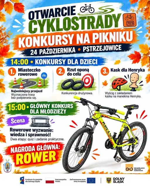 Pstrzejowice: w sobotę otwarcie Cyklostrady Trasa Kamienna z piknikiem i konkursami
