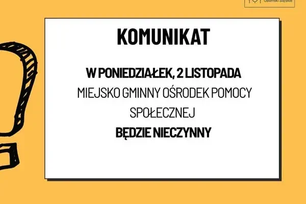 MGOPS w Obornikach Śląskich nieczynny 2 listopada 2026 – sprawdź powód