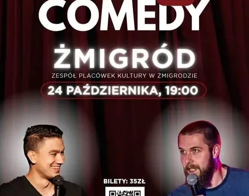 Stand-up w Żmigrodzie: Paweł Moskal i Arkadiusz Kula na scenie ZPK