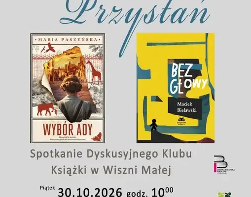 Dyskusyjny Klub Książki w Wiszni Małej zaprasza na spotkanie o „Bez głowy” i historii warszawskiego ZOO
