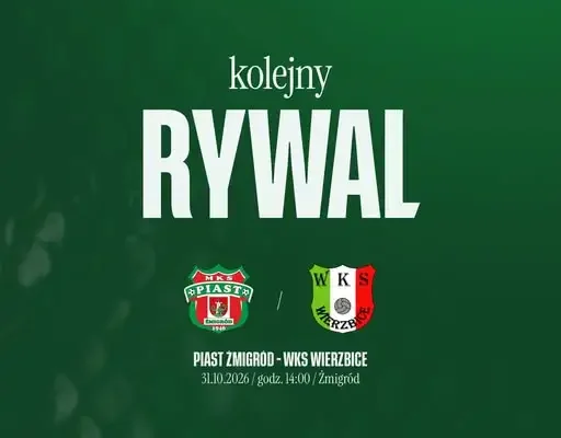 Piast Żmigród kończy październik meczem z WKS Wierzbice. Darmowa kawa i popcorn dla kibiców